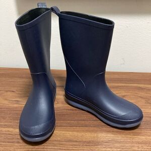NWOT Cat & Jack Andy Slip On Rain-boots in Navy Blue. Size 13.